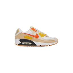 White   Beige Air Max 90 SE Sneakers 231011M237145