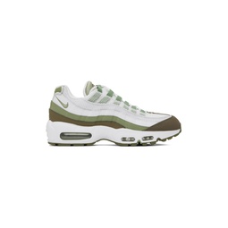 Green   White Air Max 95 Sneakers 231011M237158