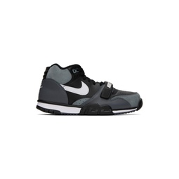 Gray   Black Air Trainer 1 Sneakers 231011M237181