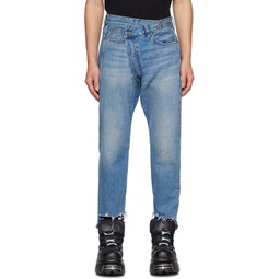 Blue Crossover Jeans 231021M186021