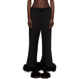 Black Boudoir Pyjama Pants 231031F086000