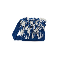 Blue Fringe Shoulder Bag 231039F048007