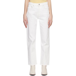 White Harlow Jeans 231055F069055