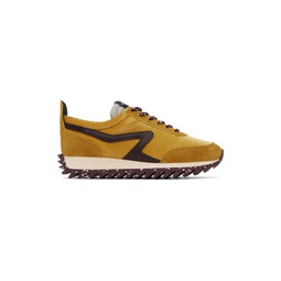 Yellow Retro Runner Sneakers 231055F128008