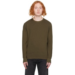 Khaki Collin Long Sleeve T Shirt 231055M211000