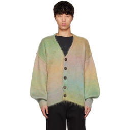 Green Altered State Cardigan 231068M200000