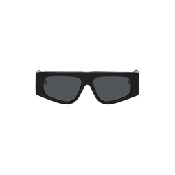 Black Angled Sunglasses 231072F005000