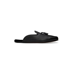 Black Leather Loafers 231076M231002