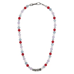 Multicolor Beaded Stone Necklace 231084M145002