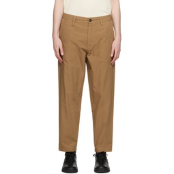 Brown Relaxed Fit Trousers 231085M191022