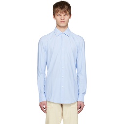 Blue Slim Fit Shirt 231085M192029
