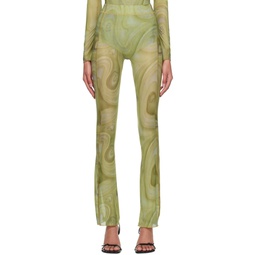 SSENSE Exclusive Green Apartment Trousers 231094F087001
