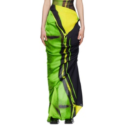 SSENSE Exclusive Green Mermaid Maxi Skirt 231095F093006
