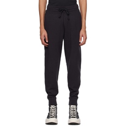 Black Relaxed Fit Sweatpants 231099M190000