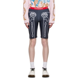Black Cycling Shorts 231101M193007