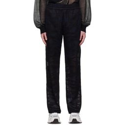 Black Camouflage Trousers 231107M191003