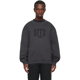 Black Varsity Sweatshirt 231108M204002