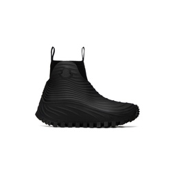 Black Aqua High Rain Boots 231111F113000