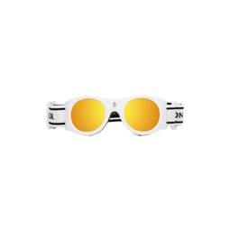 White Ski Goggles 231111M134016