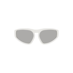 White Pentagra Sunglasses 231111M134035