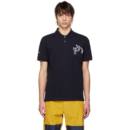 Navy Patch Polo 231111M212011
