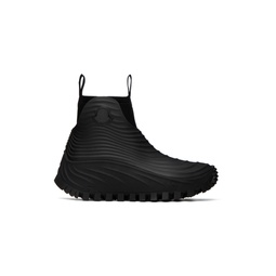 Black Aqua High Rain Boots 231111M223001