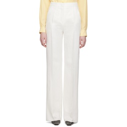 White Brusson Trousers 231118F087025