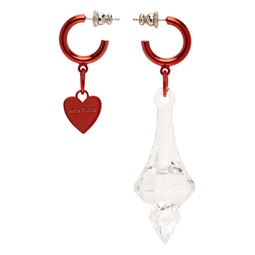 Red   Transparent Attiko Earrings 231129F022006