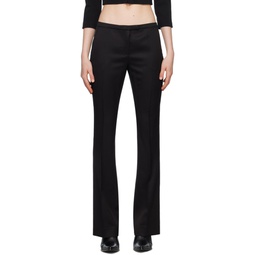 Black Tailored Trousers 231129F087021