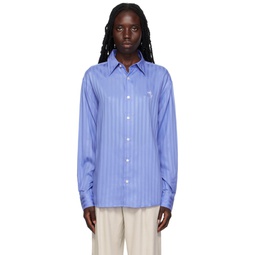 Blue Striped Shirt 231129F109030