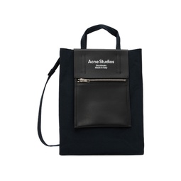 Black Papery Tote 231129M172006