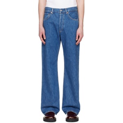 Blue Loose Fit Jeans 231129M186015