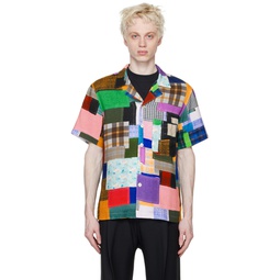 Multicolor Patchwork Printed Shirt 231137M192003