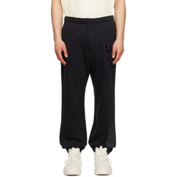 Black Relaxed Fit Sweatpants 231138M190002
