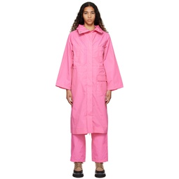 Pink Parka Coat 231144F059012