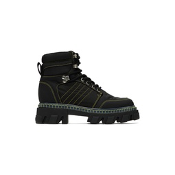 Black Cleated Hiking Boots 231144F113000