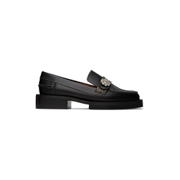 Black Leather Loafers 231144F121008