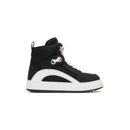 Black   White Boogie Sneakers 231148M237030