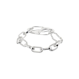 Silver Bale Loop Bracelet 231153M142001