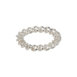 Silver Dave Curb Chain Ring 231153M147002