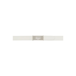 Reversible Off White Logo Engraved Belt 231168F001014