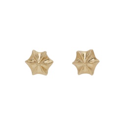 Gold Graphic Earrings 231168M144002