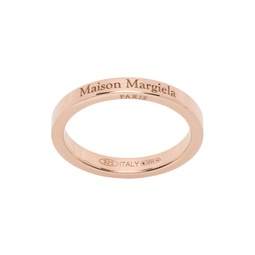 Rose Gold Engraved Ring 231168M147002
