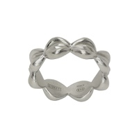 Silver Timeless Oval Ring 231168M147009