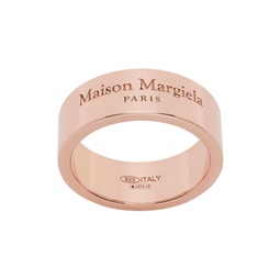 Rose Gold Engraved Ring 231168M147012