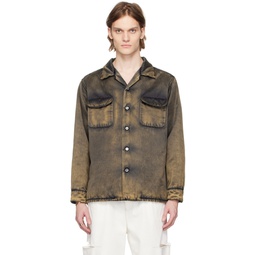 Brown Faded Shirt 231168M192012