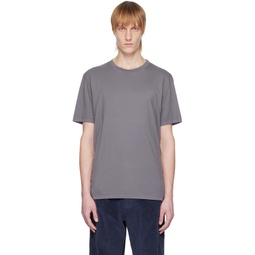 Gray Crewneck T Shirt 231168M213013