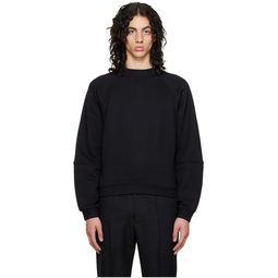 Black Raglan Sweatshirt 231172M204001