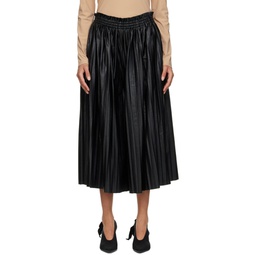 Black Pleated Trousers 231188F087006
