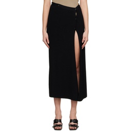 Black Augusta Maxi Skirt 231188F093001